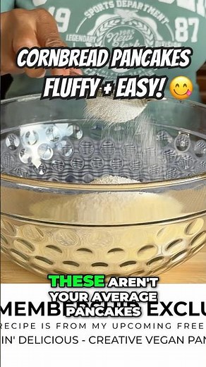 Fluffy Cornbread Pancakes (Vegan + Southern-Inspired!) 🌽🥞