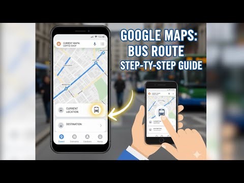How do I navigate a bus route in Google Maps?