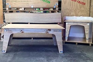 Wooden Trestle tables - Express Crates