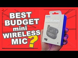 BEST BUDGET MINI WIRELESS MIC - BOYA MINI Test and Demo