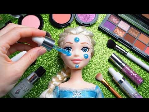 Makeup Toys Ariel Doll Disney Little Mermaid Set ASMR Skincare | No Talking