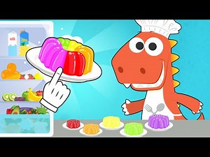 Aprende cómo cocinar gelatina de frutas con Eddie 🍓🍋🌈 Recetas fáciles para niños