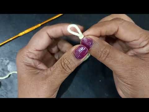 The first step to crochet, How to make magic loop or slip knot [for abslute bignners] #crochet