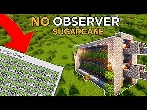 Minecraft BEST AUTOMATIC SUGARCANE FARM in Survival!