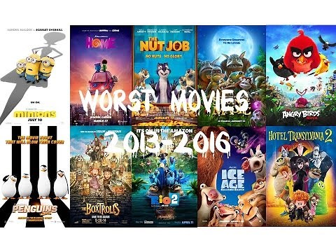 My Top 10 Worst Animation Movies 2013-2016