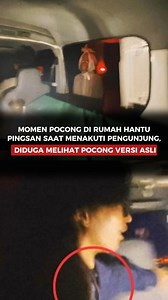 3.6M views · 10K reactions | Momen Pocong di Rumah Hantu Pingsan Saat Menakuti Pengunjung, Diduga Melihat Pocong Versi Asli Rumah hantu jadi wahana menarik bagi sebagian orang yang ingin mencoba menguji nyalinya. Berbeda dengan rumah hantu zaman dulu, di era modern saat ini untuk mengelilingi wahana tersebut tak perlu lagi berjalan kaki. Pengunjung bisa menggunakan mobil pribadi atau menyewa kendaraan yang telah disediakan pihak pengelola beserta supirnya. | Pojokjabarcom | Facebook