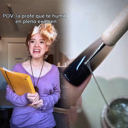 La profe que decide destruirte emocionalmente 😅