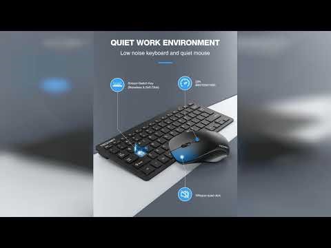 Review: TECKNET Wireless Keyboard and Mouse Combo, Mini Cordless Computer Keyboard and Mouse S...