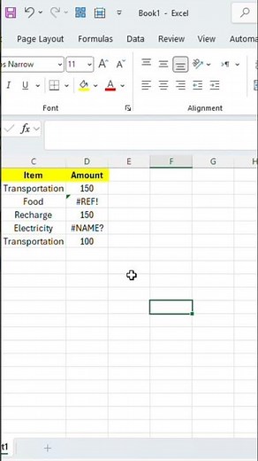 SUM Ignore error value in Excel | Majid Mazin