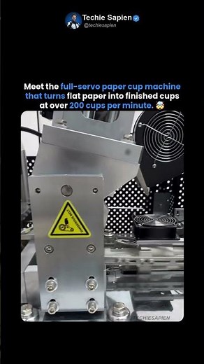 This Machine Makes Over 200 Paper Cups Per Minute 🤯