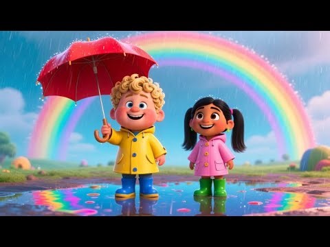 Rainy Day Puddle Jumping Song 🌧️ | Nursery Rhyme & Baby Song for Kids | Fun Weather & Outdoor