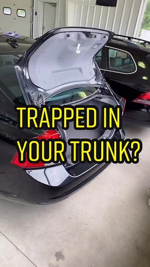 Trapped in a trunk #drivingtips #driving #interesting