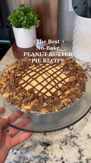 This peanut butter pie recipe is perfect to have saved on hand for the next time you need to bring something to a holiday or gathering! It's such a simple and quick no-bake pie recipe and tastes delicious! Here's the recipe: Ingredients: 1 Store bought graham cracker crust (or you can make your own) Filling: 1 8oz package of cream cheese, softened 1 cup peanut butter 1 1/4 cup of powdered sugar 8 oz Cool Whip, thawed Any toppings you would like Directions: Mix peanut butter and softened cream ch