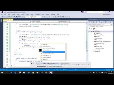 WCF Duplex Contract/Binding - Chat Application