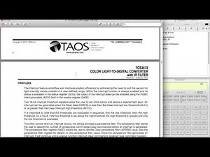 mBed Tutorial 8.5: I2C Reading the TCS34725 Spec Sheet