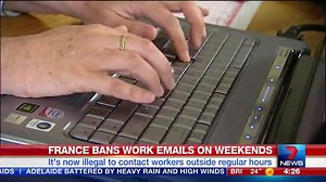 France has made it illegal for companies to email their workers on weekends. STORY: http://yhoo.it/1Z5dyah #France #7News | 7NEWS Sydney