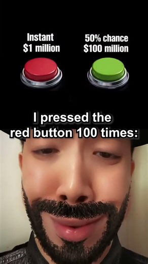 Would you choose the red button or the green button #shorts