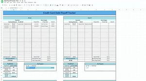 Credit Card Payoff Tracker: Debt Reduction Google Sheets Template (digital Download - Etsy Canada