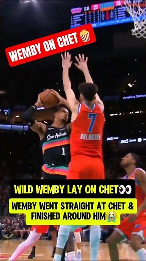 Chet Holmgren CAN NOT STOP Wemby😭