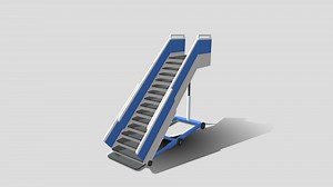 Airport Stairs - Download Free 3D model by assetfactory