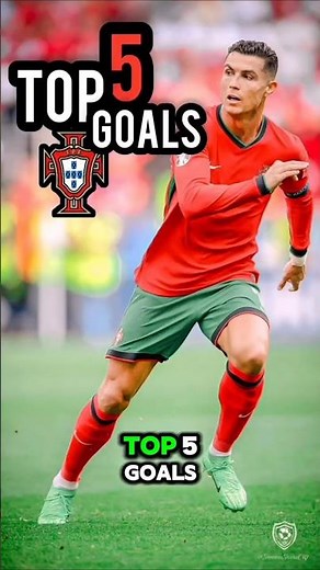 Ronaldo’s Top 5 Portugal Goals | 2024/25 Nations League Champion 🔥 #ronaldo #cr7 #football