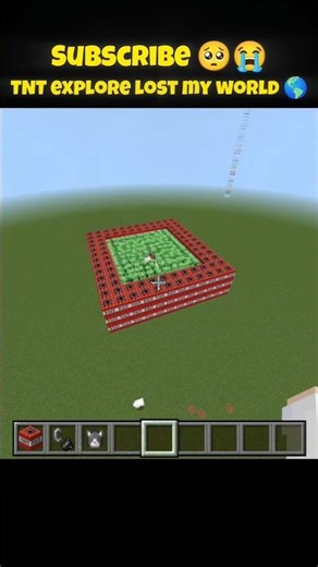 Minecraft TNT 🤯explore lost my world 😭 #minecraft #tnt #explore #fyy