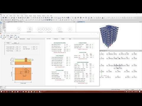FOOTING DESIGN USING ETABS AND ASDIP FOUNDATION