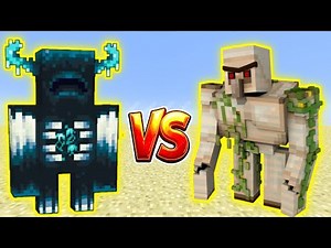 Minecraft Golems vs Warden 😱 | Who Is The Strongest Golem? #minecraft #battle