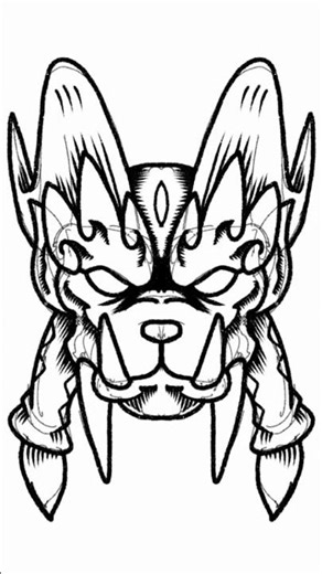 Blue beast | illustration & drawing