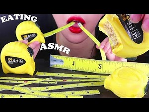 ASMR EDIBLE📏 TAPE MEASUR 먹는 줄자 먹방 eating sounds mukbang PRANK PAPER food ASMR 📏chocolate MAKAN