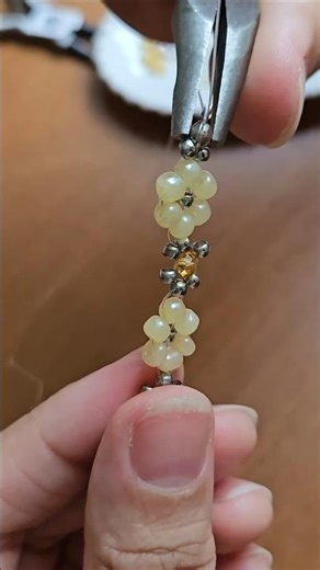 Yellow Flower Bracelet tutorial #beading #handmade