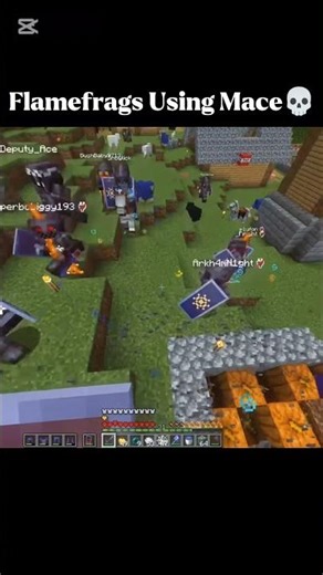 Flame Using Mace🔥#Shorts #flamefrags #viraledit