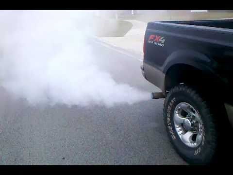F-250 white smoke