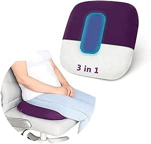 Donut Pillow Postpartum for Sitting Pregnancy Cushion with Perineal Ice Packs Episiotomy Butt Pad Tailbone Pain Relief Hemorrhoid Coccydynia Women After Birth Recovery Medical Care (3 in 1)