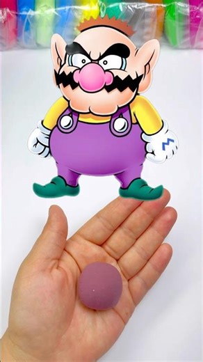 Clay Color Mixing ASMR Super Mario #shorts #asmr #supermario #satisfying #colormixing #clay #mario