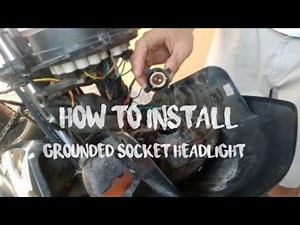 How to install socket Headlight / Paano ayosinan grounded na ilaw