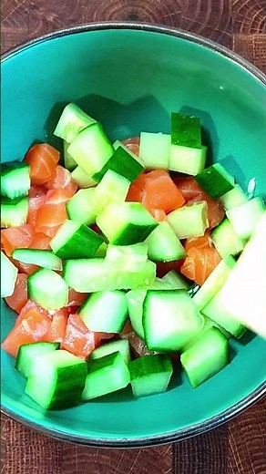5-Minute Salmon Salad That Actually Tastes Good #recipe #foodshorts #shorts
