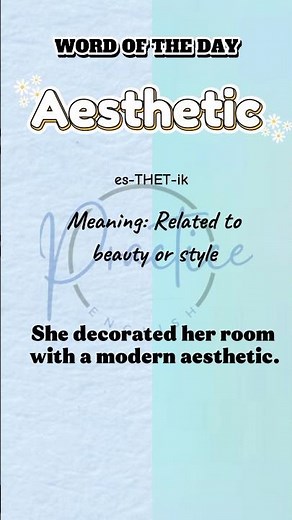 How to Pronounce Aesthetic | Word of the Day #wordoftheday #learnenglish #englishpronunciation