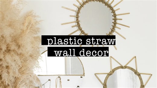 How to Turn Plastic Straws Into Eco-Friendly Wall Art