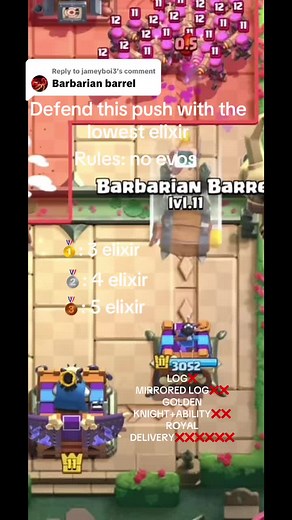 Replying to @jameyboi3 defend this push #clashroyale