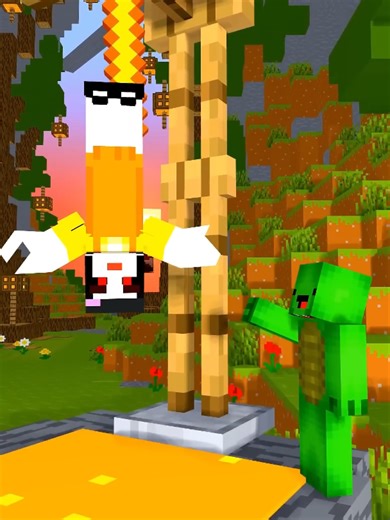 Mikey's Epic Save in Minecraft Madness!