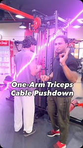 One-Arm Triceps Cable Pushdown Muscles Worked • Primary: Triceps brachii (all three heads) • Secondary: Forearm stabilizers#trainlikenaseeb #workout #dubai #traiceps #arms #personaltrainer #gym | Naseeb Palottil