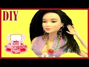 Cute doll jewelry Diy | How to make Barbie doll jewelry Tutorial
