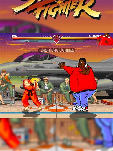 Ken Masters vs. Fat Albert: Epic Retro Showdown