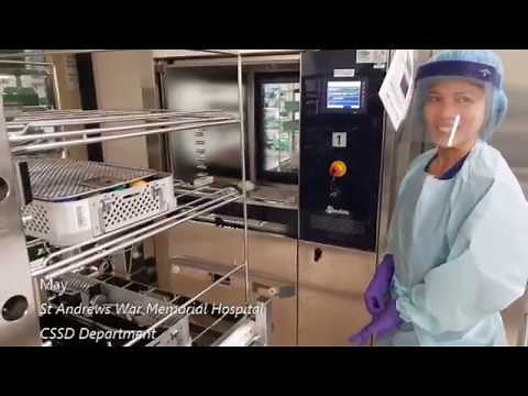 Sterilisation of instruments for hip replacement surgery