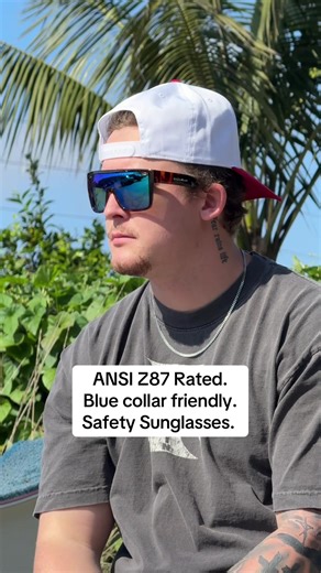 ANSI Rated Blue Collar Safety Glasses in Multiple Colors