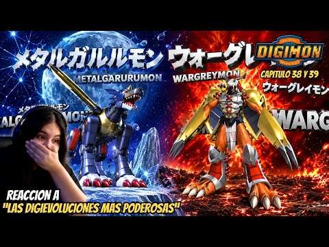LAS DIGIEVOLUCIONES MAS PODEROSAS 😱 VIENDO DIGIMON POR PRIMERA VEZ! (CAPITULO 38 Y 39)