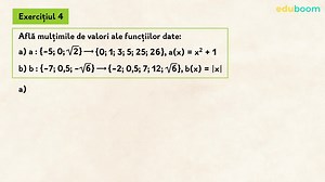 Exerciții cu funcții. Matematica clasa a 8-a
