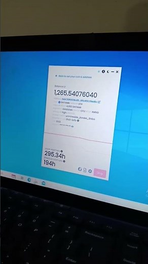 unmineable unMiner v2.2.0-beta mining Saitama Inu coin on laptop#2