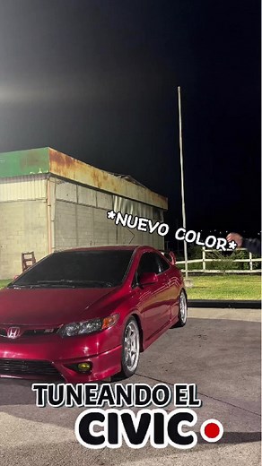 Rojo Candy 6 capas en mi Honda Civic Si 2006